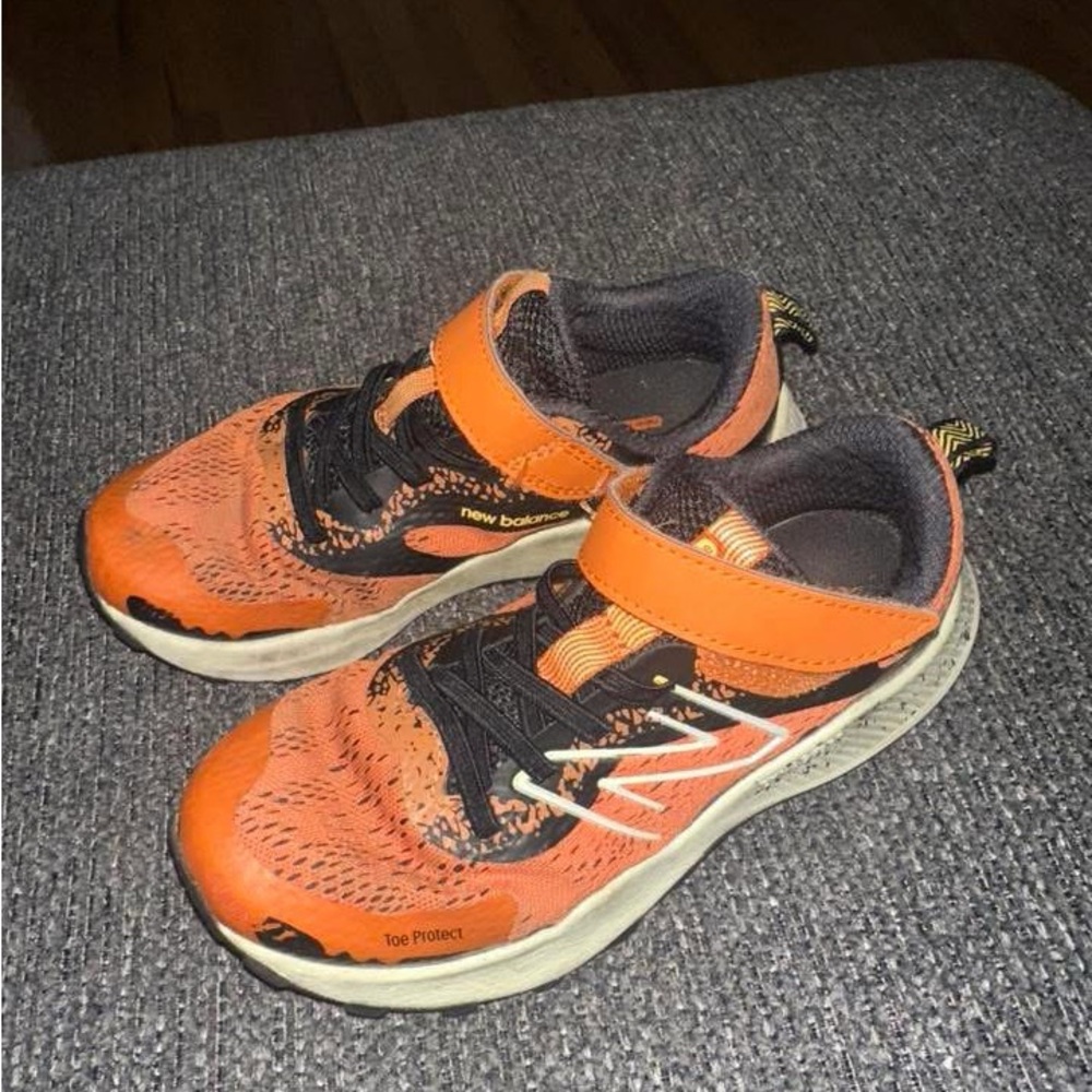 New Balance Orange Sneakers with Chunky Midsole